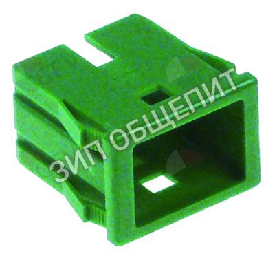 Корпус детали Kromo, 13x20мм, зелён., прямоугольн. для K35 / K37 / K40 / K45 / K50