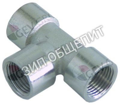 Тройник Kromo, резьба 1/4"IG, никелированная латунь, Д 46мм для BB-2500 / F / FP / K1600 / K1600-ALTA-VELOCITA