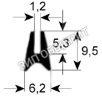 Уплотнитель Lainox для AVE07D / GEMT06P / GEMT06T / GEVT06P / GEVT06T