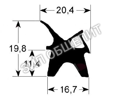 Уплотнитель Lainox для MG110D / MG110H / MG110L / MG110M / MG110P