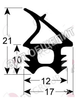 Резинка уплотнительная  R70044820 Lainox SME071S