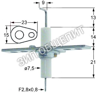 Электрод зажигания Z955803000 Fagor для HGP-10-21 / HGP-20-21 / HGV-10-11 / HGV-10-21 / HGV-20-11