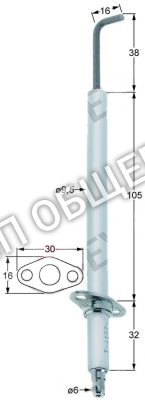 Электрод зажигания T115781000 Fagor для COG-101 / COG-102 / HCG-10-11 / HCG-10-21 / HCG-2-10-11