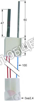 Свеча накаливания R63050040 Mareno для CVG105H / CVG105M / MG106M / MG106P / MG106X / MG110M / MG110X