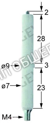Электрод зажигания CR0687080 Mareno, для зажима для NC712G36 / NC74G12 / NC78G24 / NC912G44 / NC94G16 / NC94G20