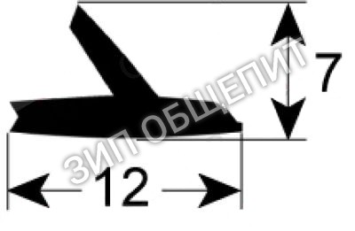 Уплотнитель дверной 60003847 Winterhalter, самоклеющ. для GS310 / GS302 / GS310 / GS315 / MTF / GS402