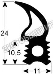 Уплотнитель дверной 7011001 Convotherm, серия P3, профиль 2715 для OGB6.10-1NPE-100V / OGB6.10-1NPE-230V / OGB6.10-3NPE-400V