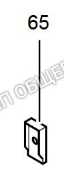 Крепление для стекла духовки 3200001740 для плиты газовой Dexion модели ME106-03-010XL