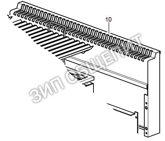 Дымоход GACU600063 для лавового гриля Dexion модели MG086-13-014P