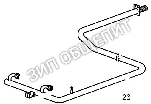 Коллектор RTCU600068 для лавового гриля Dexion модели MG086-13-014P