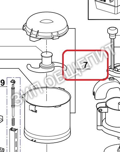 Чаша куттера 29149 Robot Coupe для моделей R301 Ultra / R301 Ultra B / R301 Ultra C / R301C Plus / R302