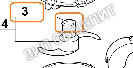 Колпачок ножа 104147 Robot Coupe для моделей R302D / R401 / R402 / R402VV / R402A