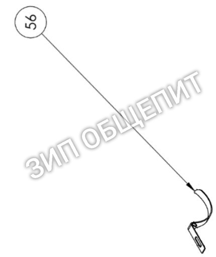 Скоба 4B010001 для тестораскатки Prismafood модели DMA310