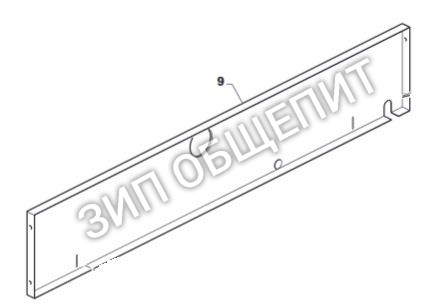 Задняя стенка корпуса A3W0210 для пицца-печи OEM модели S435-3