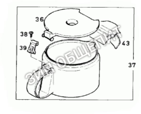 Сосуд BR67050729 для френч-пресса DeLonghi модели Aromaster 12