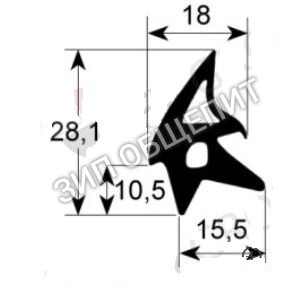 Резинка уплотнительная Inoxtrend C903100, RRC903100
