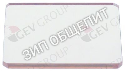Ламповое стекло ANGELO-PO, Д 74мм, Ш 64мм, толщина 4мм для BX101E / BX101E-VERS.122013 / BX122E / BX122E-VERS.122013 / BX61E