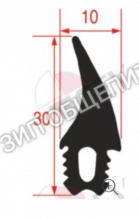 Уплотнитель Garbin 61 GUA022 (PRO 6M-6A-6D, 3000мм) Оригинал