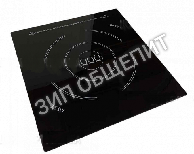 Стекло керамическое для индукции ВТ-350T (3,5кВт)(36х38х0,4) 