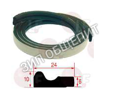 Уплотнитель дверной Dihr, Д 1050мм, Ш 22мм, В 10мм для  DR51 - DR51 S / Electron400 / Electron500
