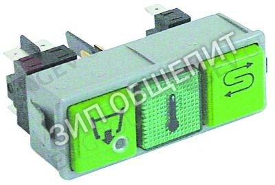 Комплект кнопок 15892 Dihr, 28,5x77,5мм, зелён. для GS-40 / GS-45 / GS-50 / GS-50-230Vac 